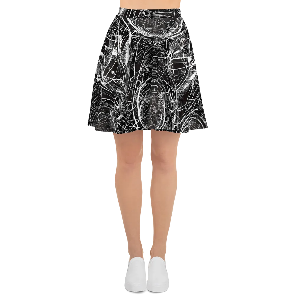 Nexus of Lines on Skater Skirt — Front