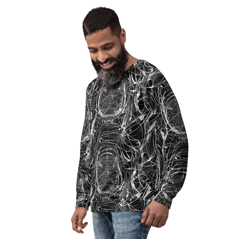 Nexus of Lines on Sweatshirt — Left Front