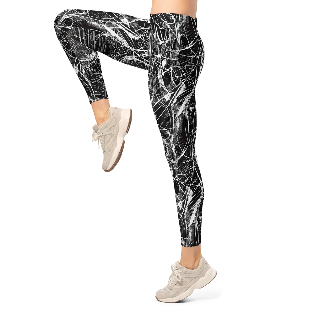 Nexus of Lines on Leggings — Left