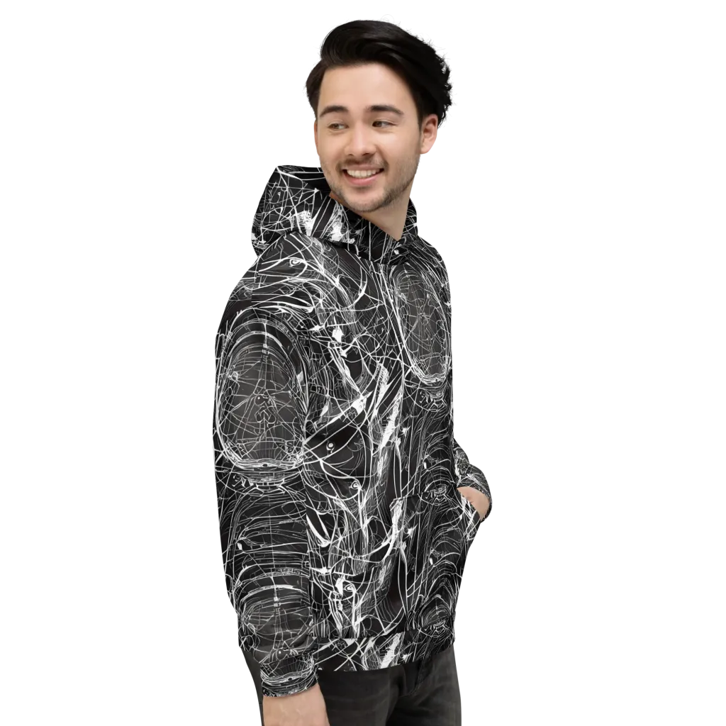 Nexus of Lines on Hoodie — Right