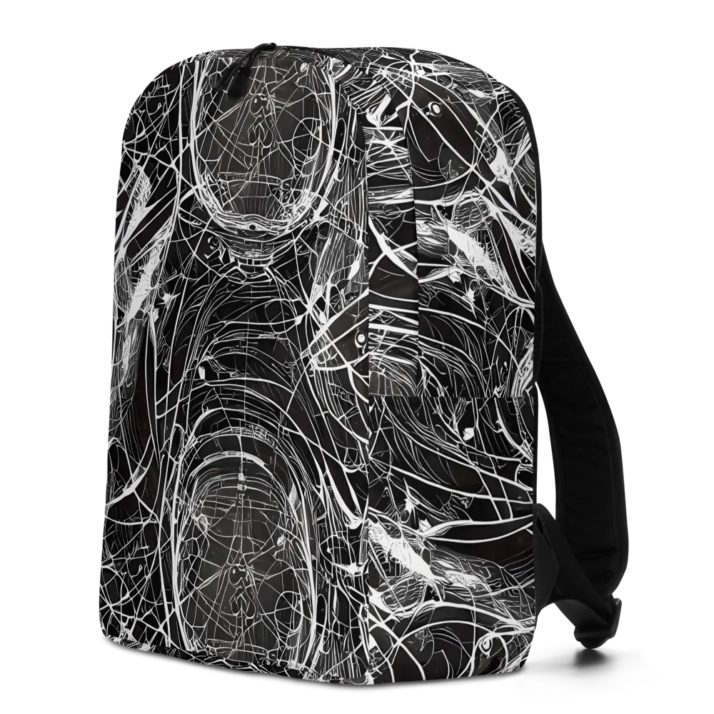 Nexus of Lines on Minimalist Backpack — Left