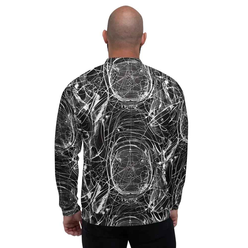Nexus of Lines on Bomber Jacket — Back