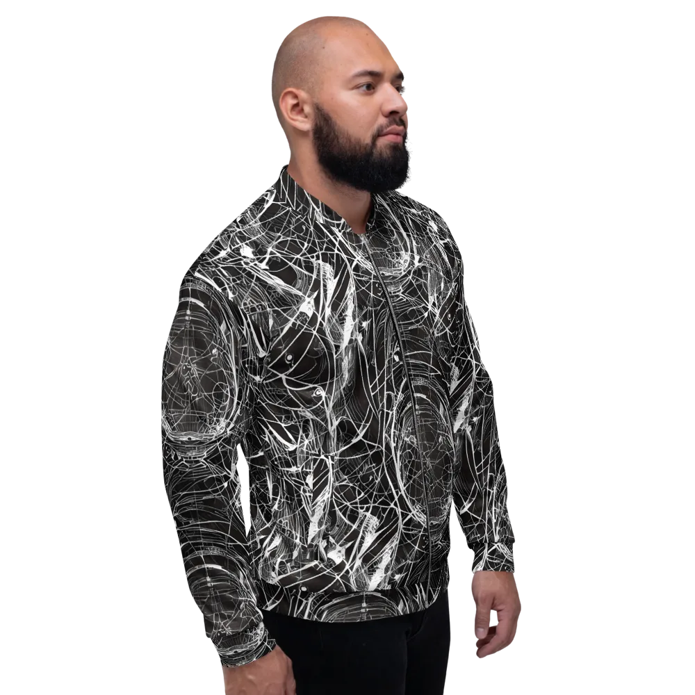 Nexus of Lines on Bomber Jacket — Right