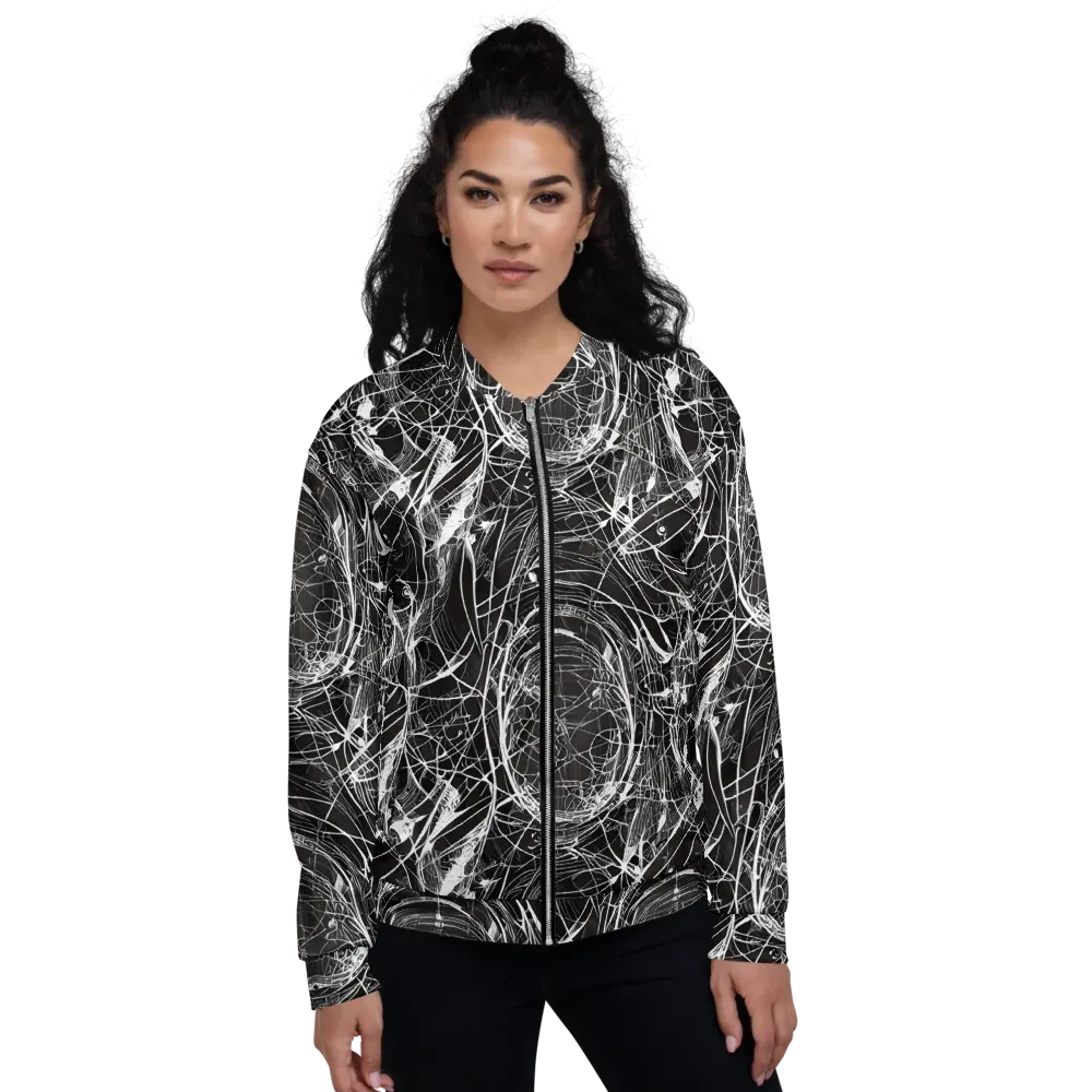 Nexus of Lines on Bomber Jacket — Front