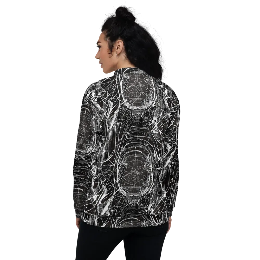 Nexus of Lines on Bomber Jacket — Back