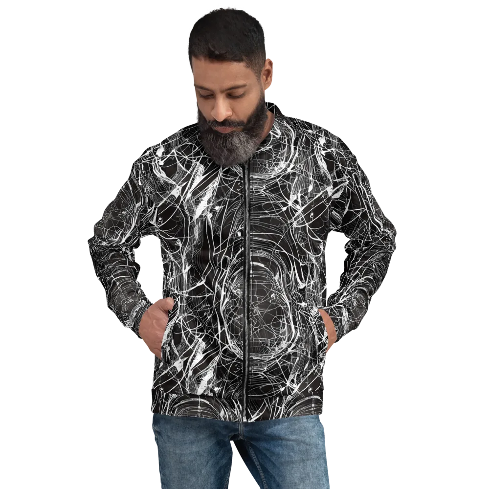 Nexus of Lines on Bomber Jacket — Front