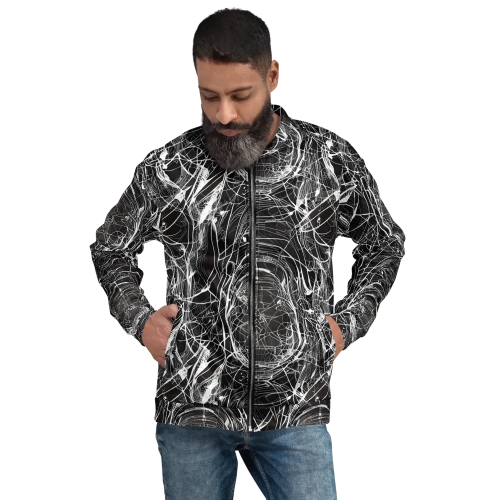 Nexus of Lines on Bomber Jacket — Front