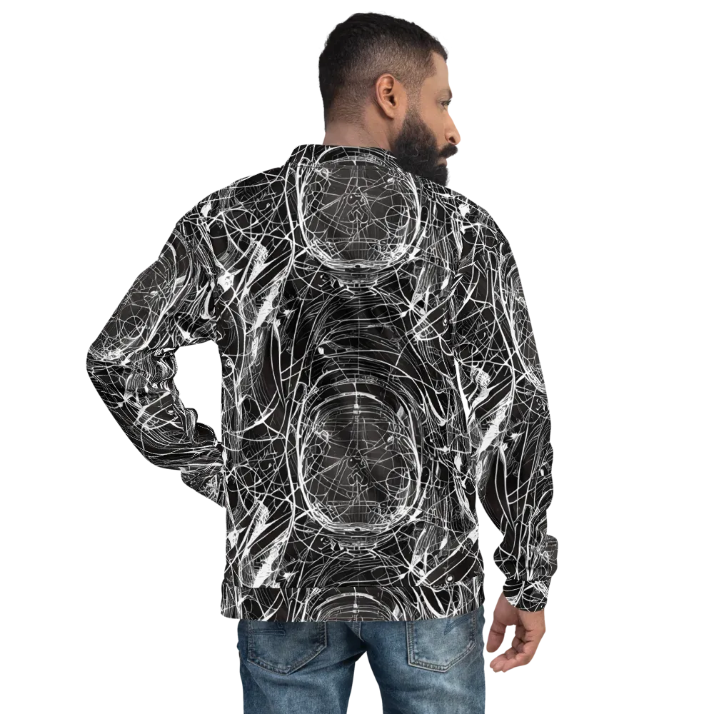 Nexus of Lines on Bomber Jacket — Back