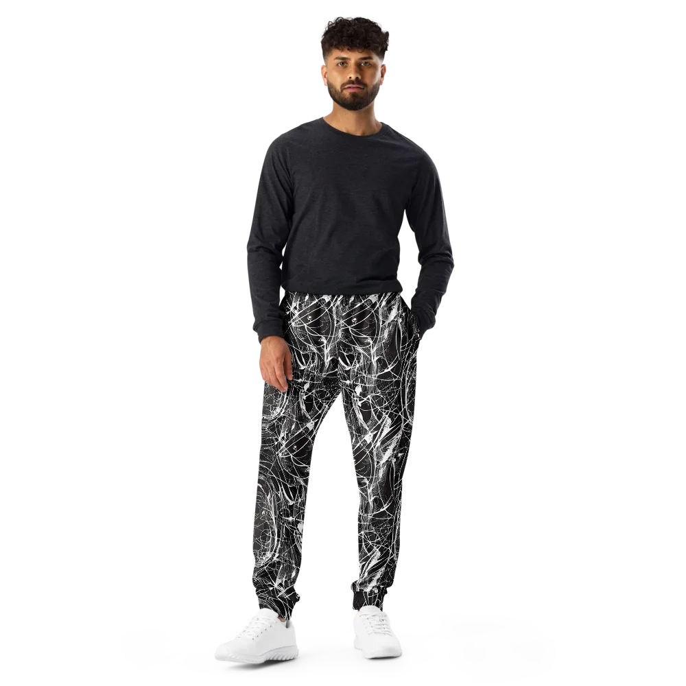 Nexus of Lines on Men's Joggers — Front