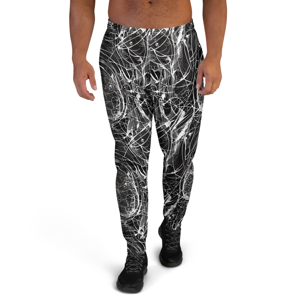 Nexus of Lines on Men's Joggers — Front