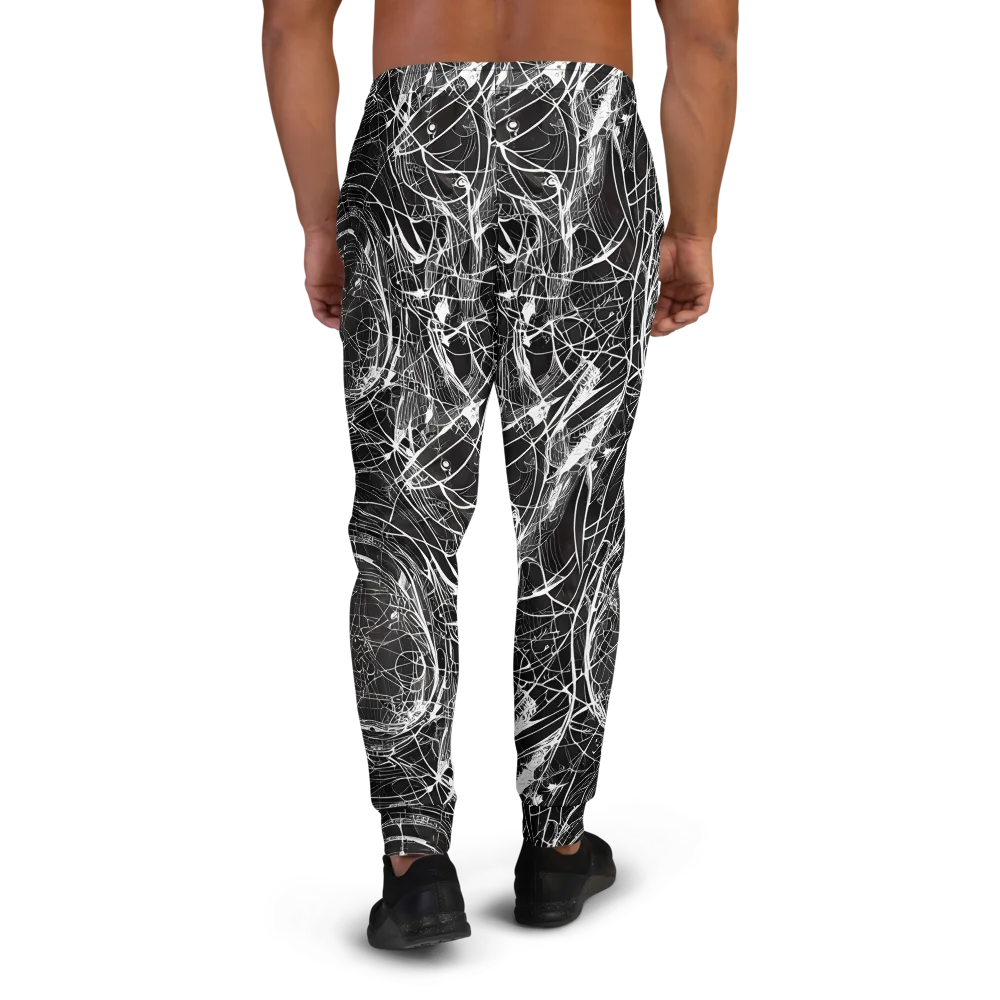 Nexus of Lines on Men's Joggers — Back