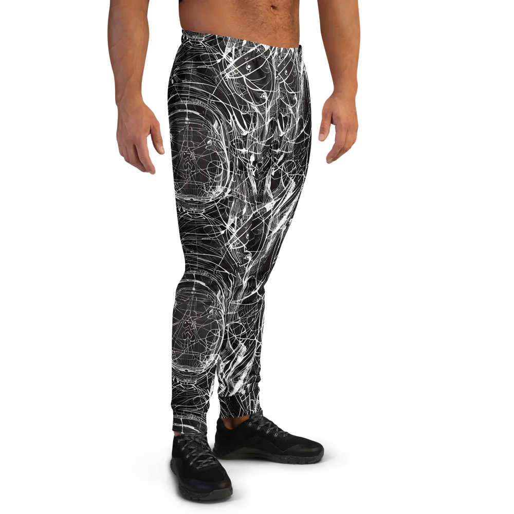 Nexus of Lines on Men's Joggers — Right