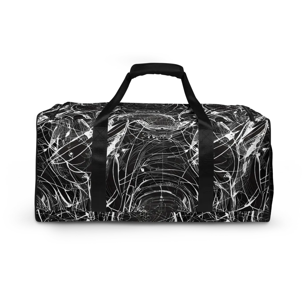 Nexus of Lines on Duffle Bag — Back