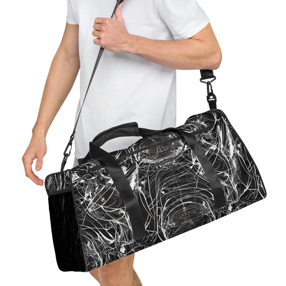 Nexus of Lines on Duffle Bag — Right Front