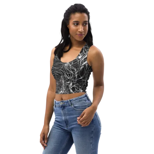 Nexus of Lines on a Crop Top