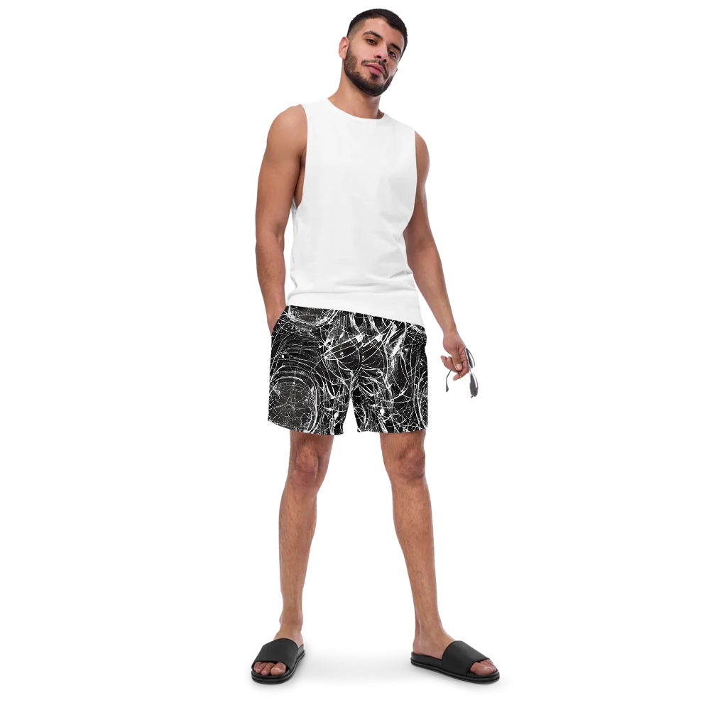 Nexus of Lines on Swim Trunks — Front