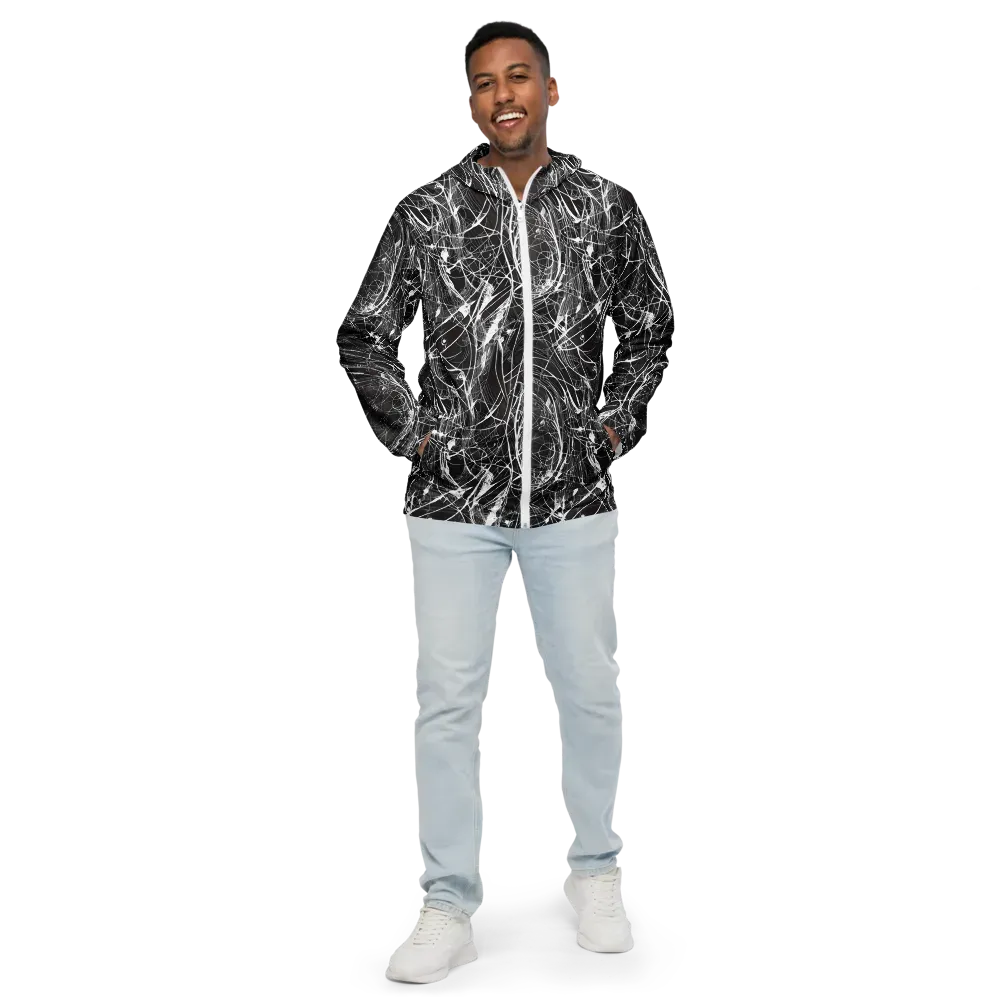 Nexus of Lines on Men's Windbreaker — Front