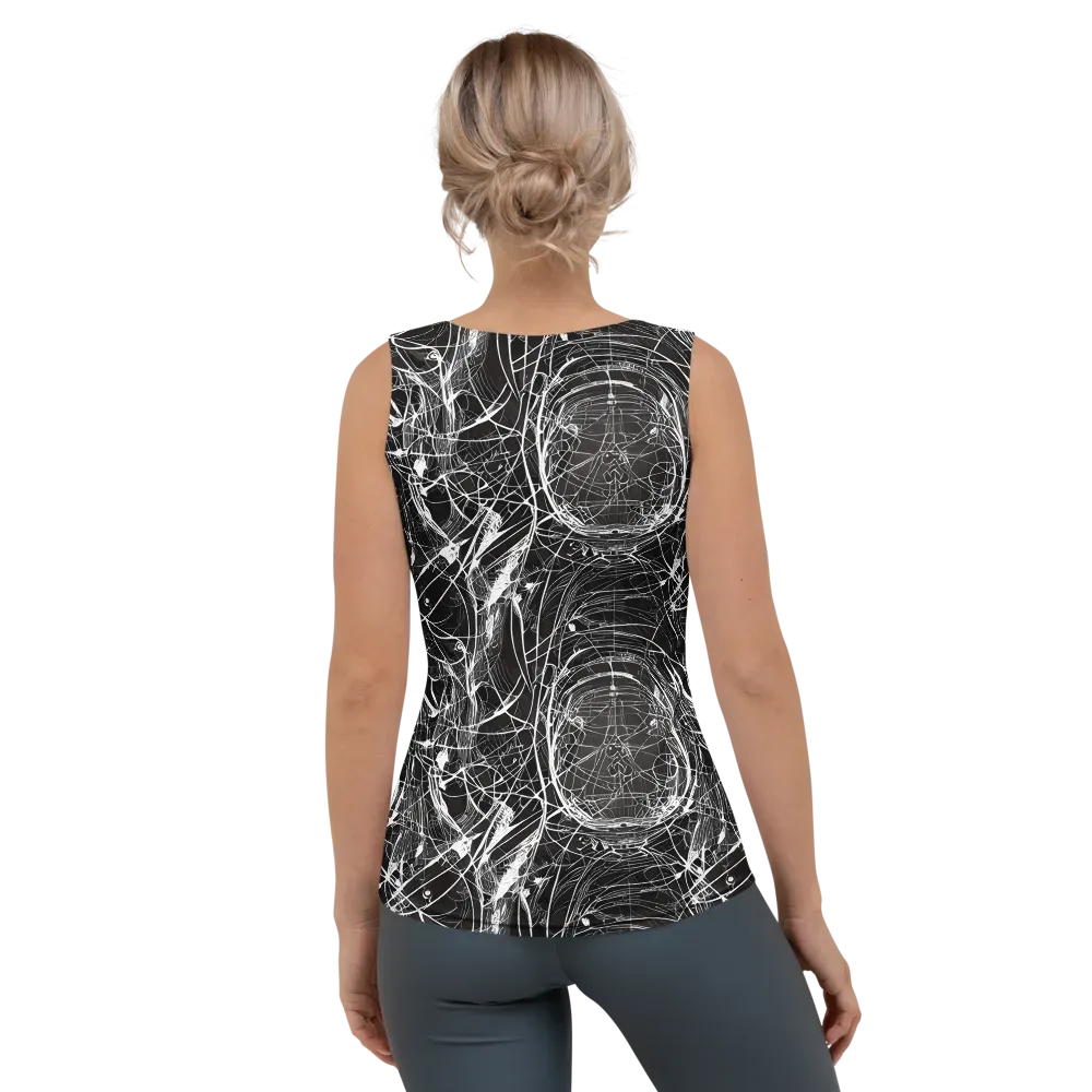 Nexus of Lines on Women's Tank Top — Back