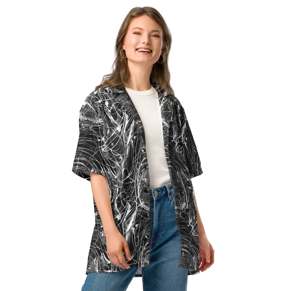 Nexus of Lines on Button Shirt — Front