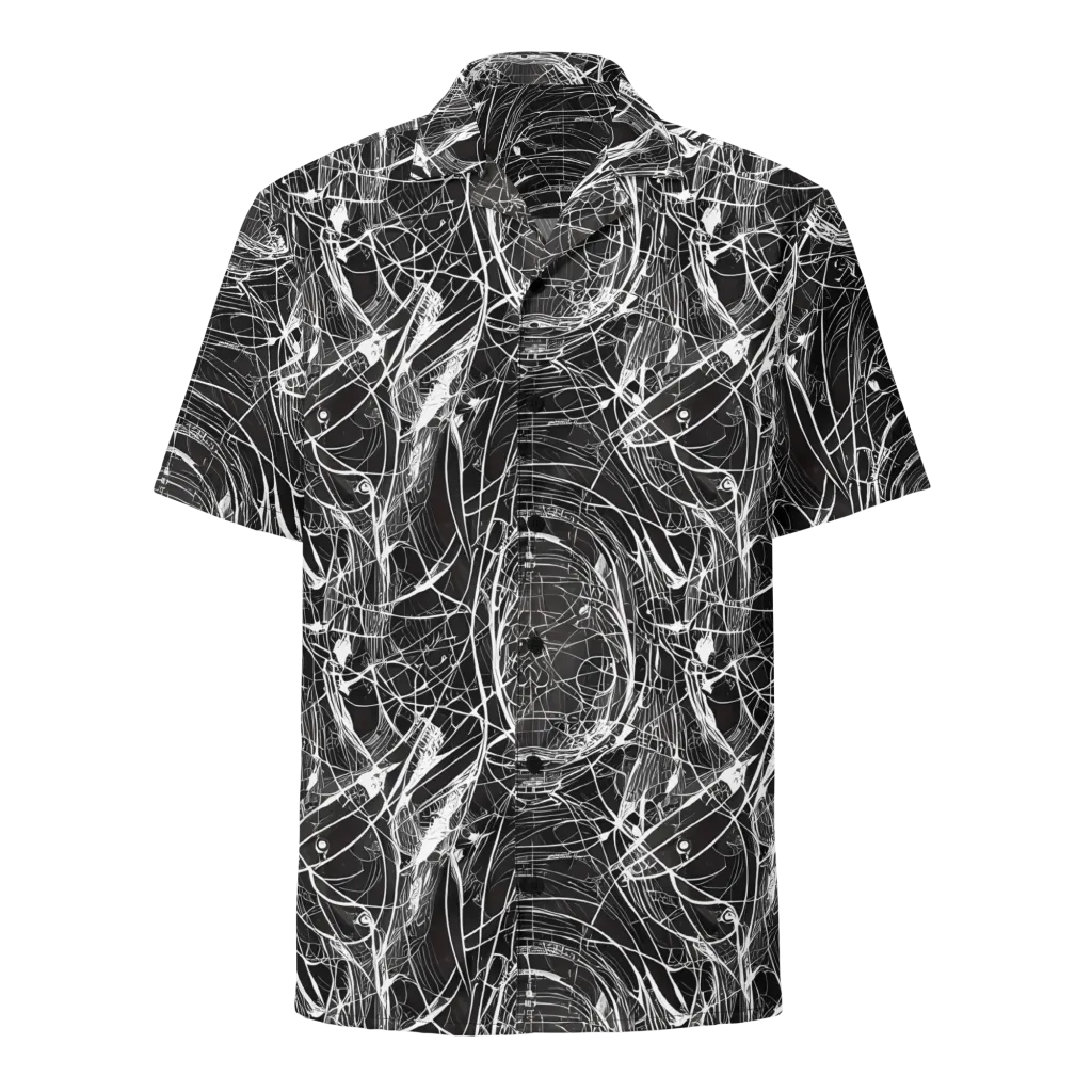 Nexus of Lines on Button Shirt — Front