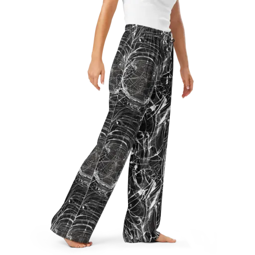 Nexus of Lines on a Women's Pajama Pants