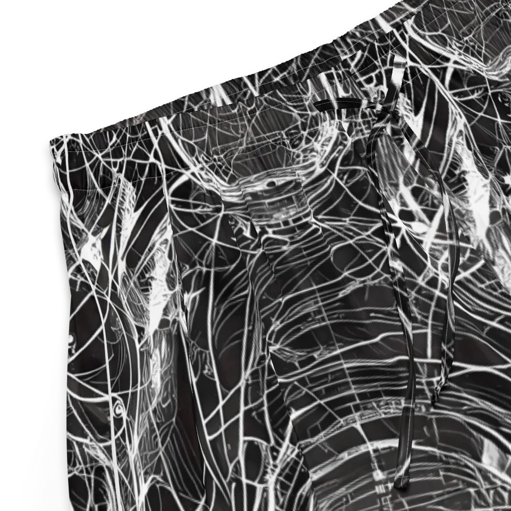 Nexus of Lines on Women's Pajama Shorts — Product details