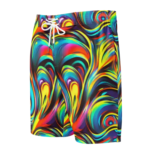 Cyber Surge on a Men's Board Shorts