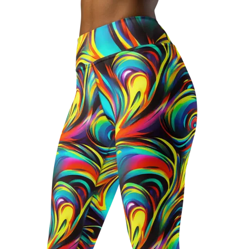 Cyber Surge on a Yoga Leggings