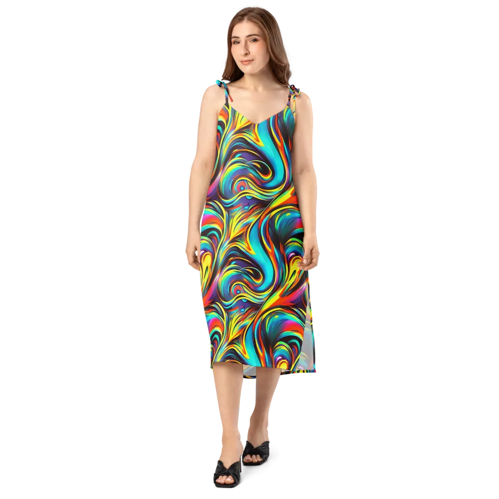 Cyber Surge on Slip Dress — Front