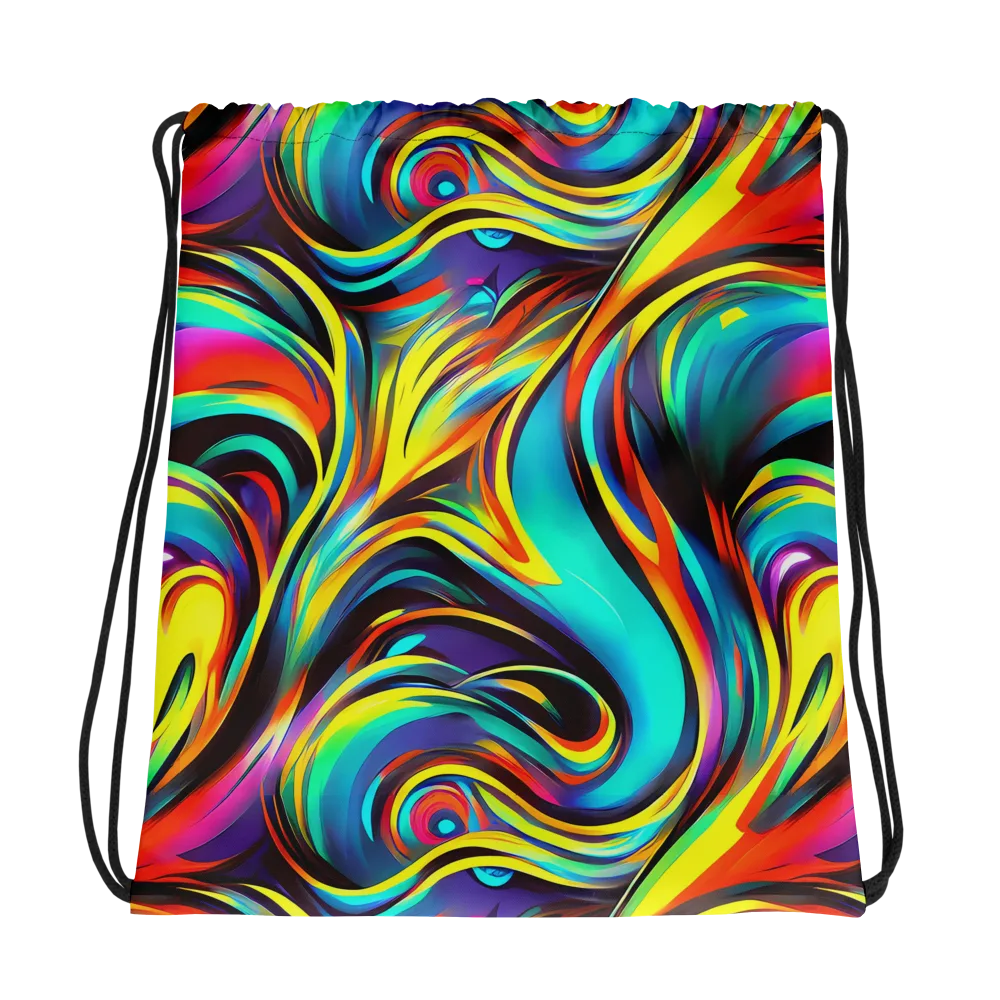 Cyber Surge on Drawstring Bag — Photo