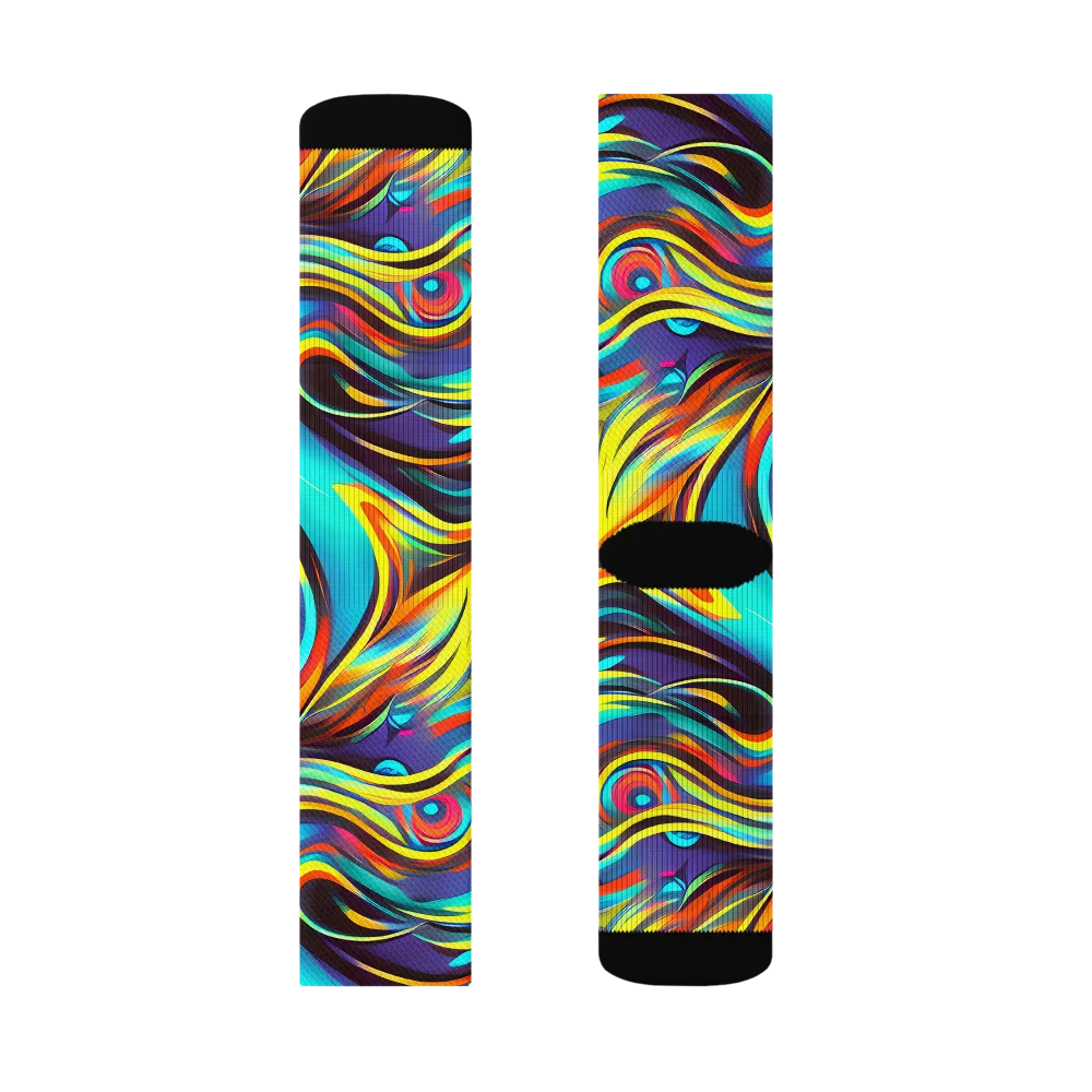 Cyber Surge on Socks — Left Sock