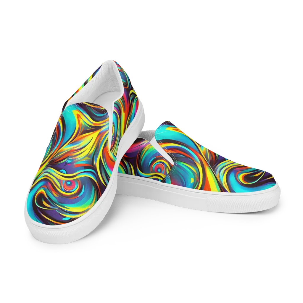 Cyber Surge on Women's Slip-On Canvas Shoes — Left Front