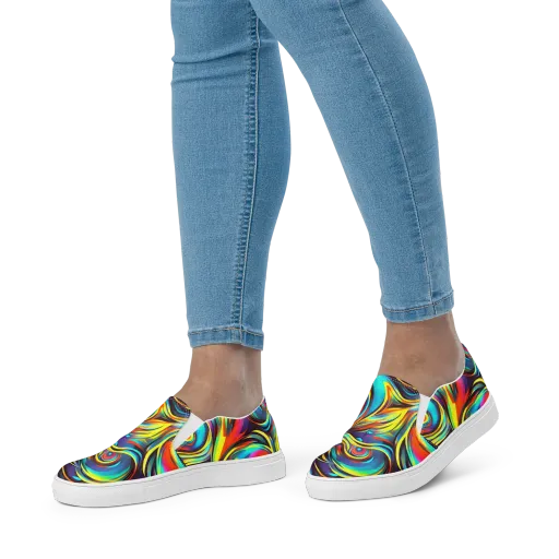Cyber Surge on a Women's Slip-On Canvas Shoes