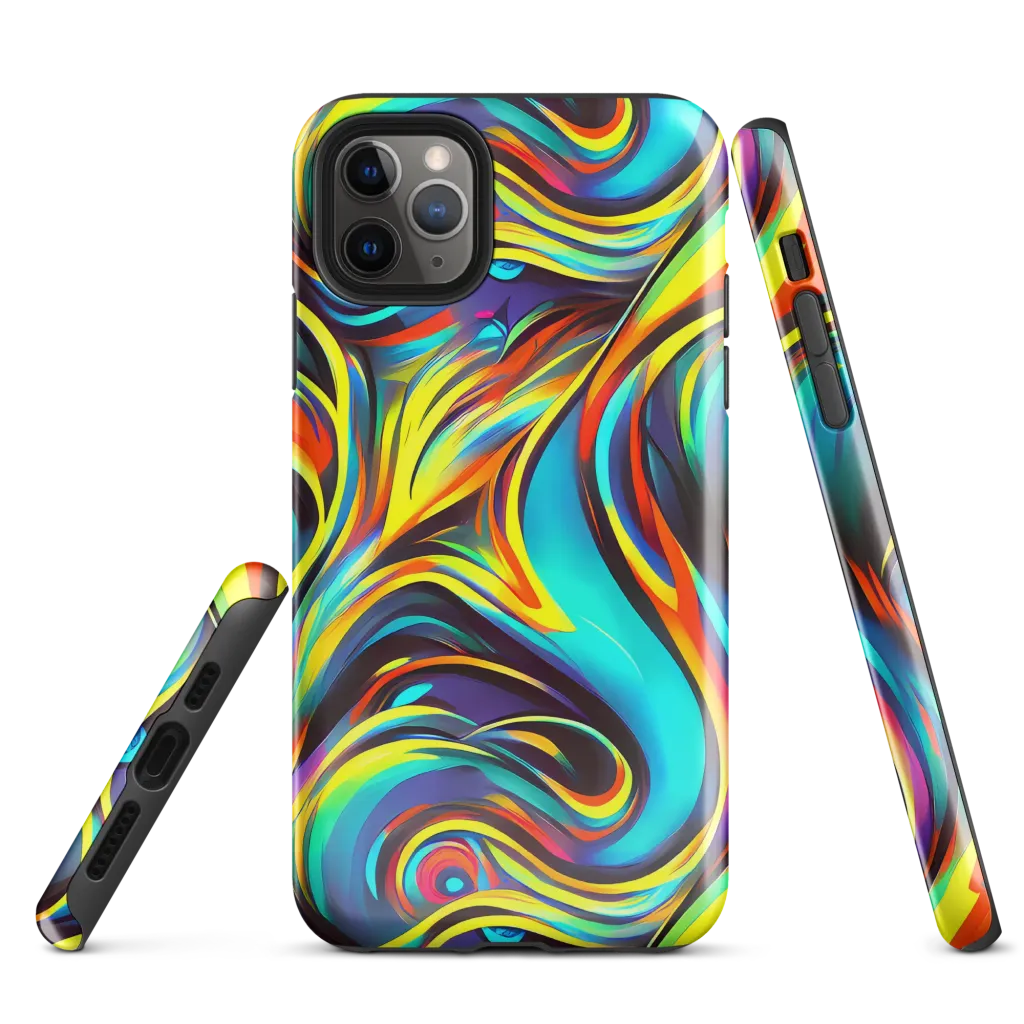 Cyber Surge on Tough Case for iPhone® — Front