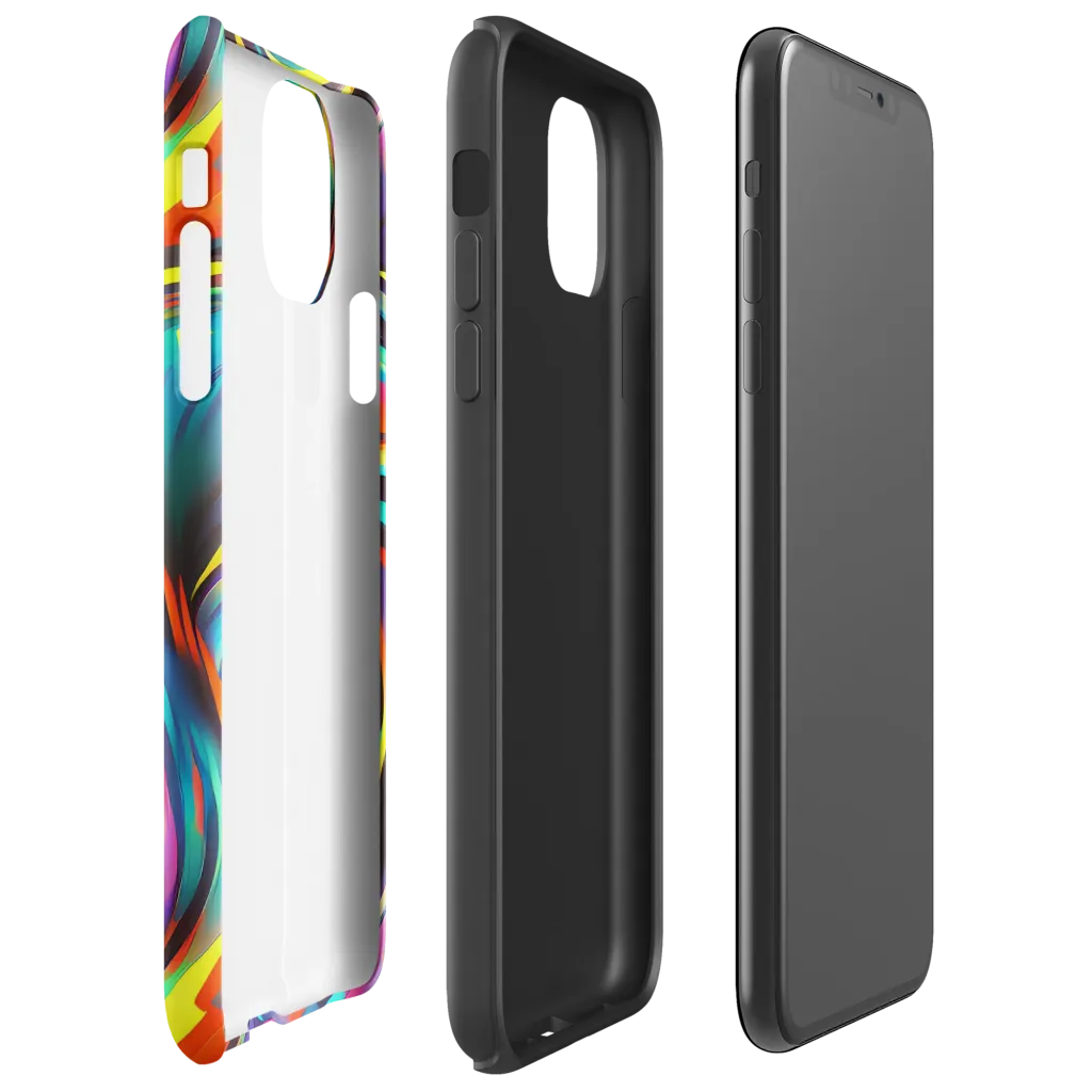 Cyber Surge on Tough Case for iPhone® — Right