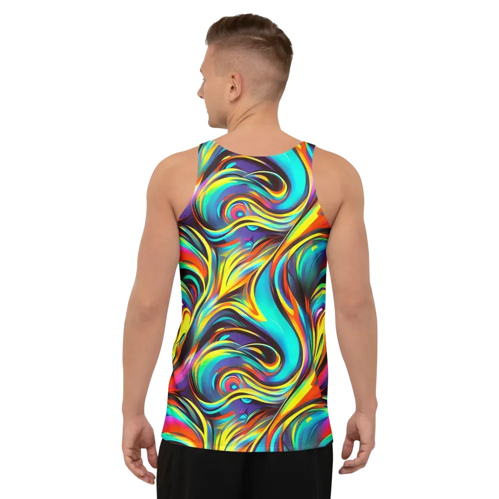 Cyber Surge on Men's Tank Top — Back