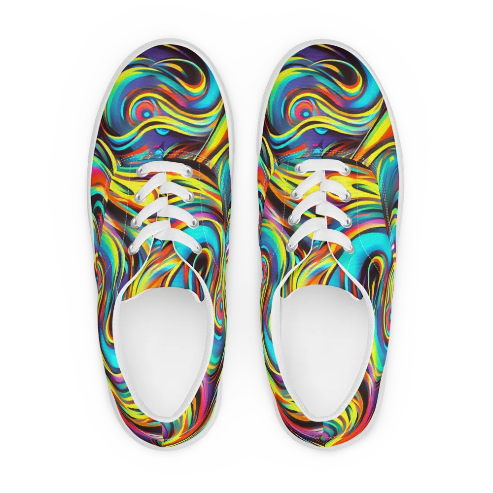 Cyber Surge on Men's Lace-Up Canvas Shoes — Front
