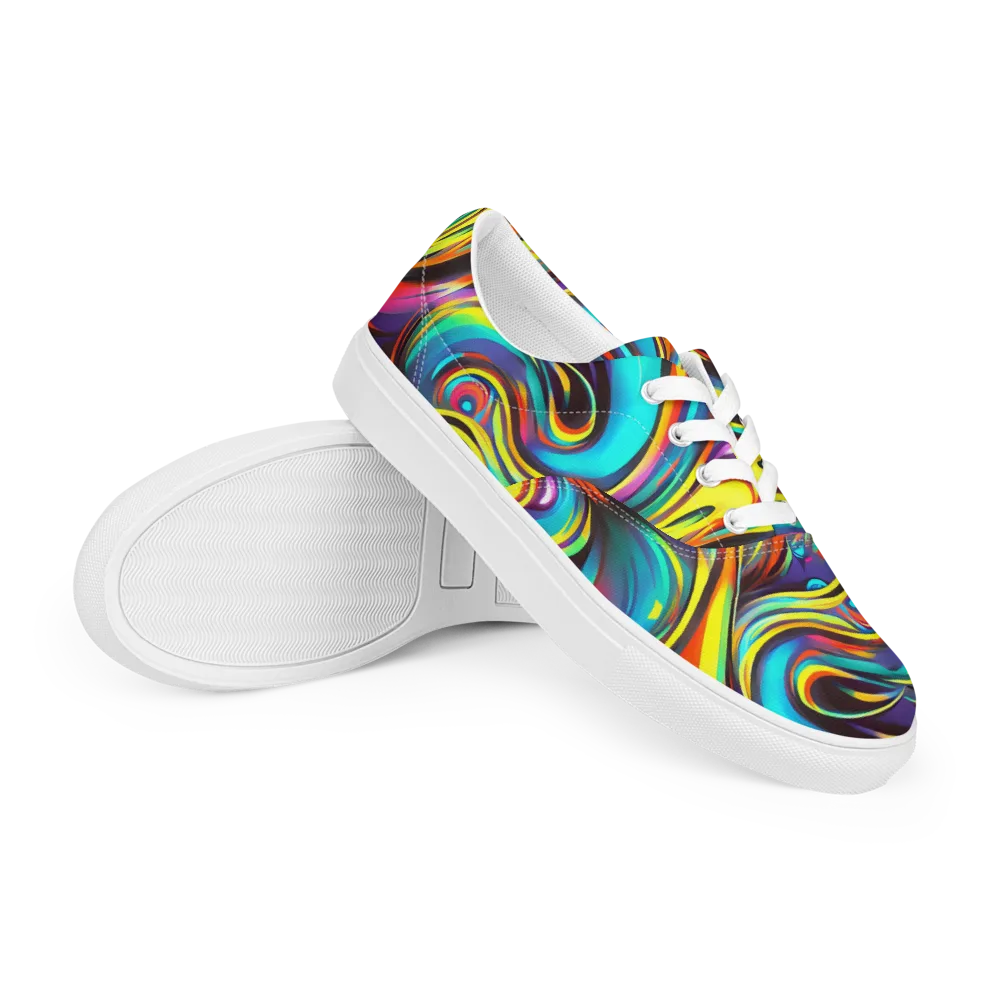 Cyber Surge on Men's Lace-Up Canvas Shoes — Right Front