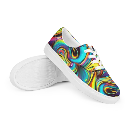 Cyber Surge on a Men's Lace-Up Canvas Shoes