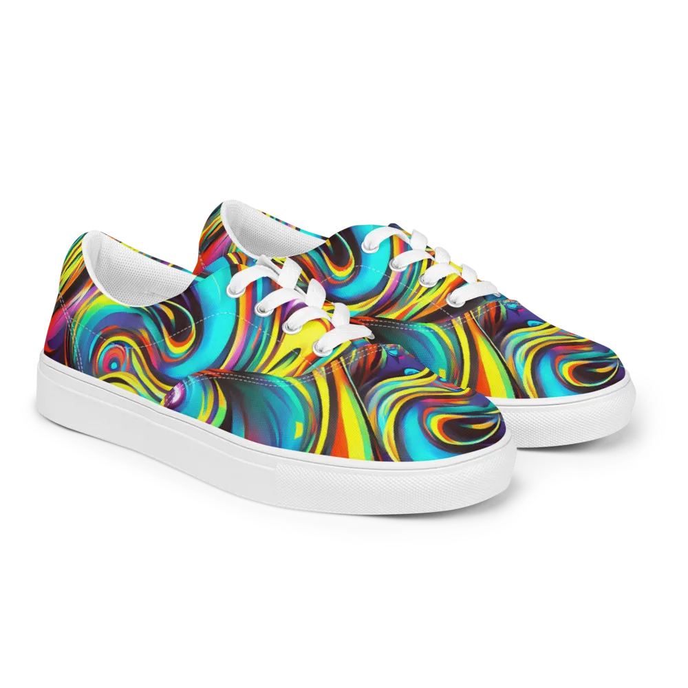 Cyber Surge on Men's Lace-Up Canvas Shoes — Right Front