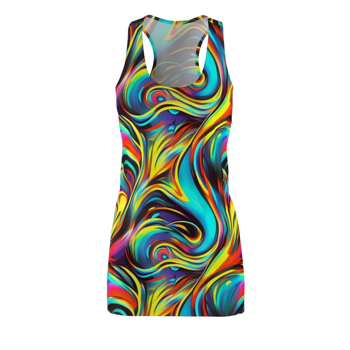Cyber Surge on Racerback Dress — Front