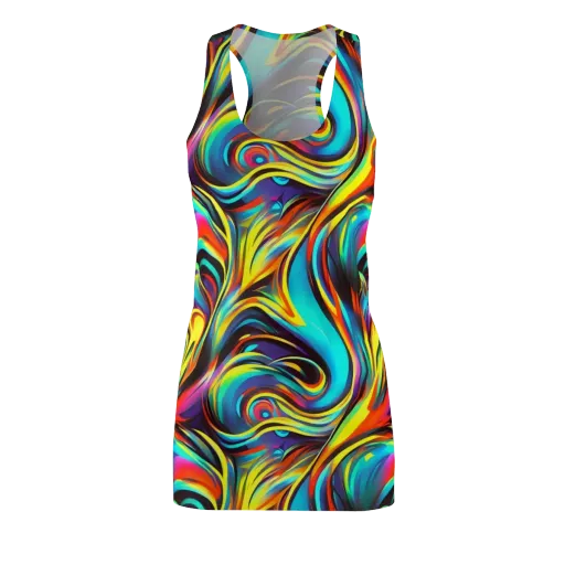 Cyber Surge on a Racerback Dress