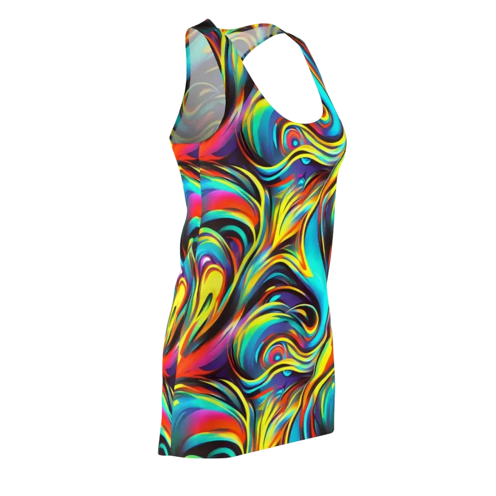 Cyber Surge on Racerback Dress — Front Side