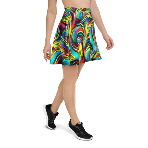 Cyber Surge on a Skater Skirt