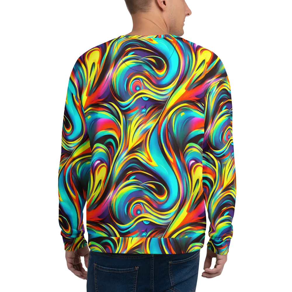 Cyber Surge on Sweatshirt — Back