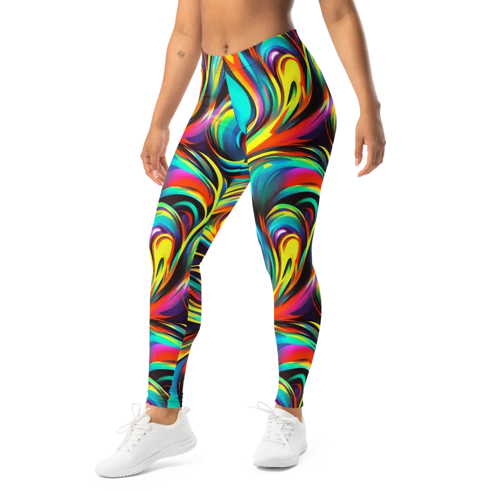Cyber Surge on Leggings — Left Front
