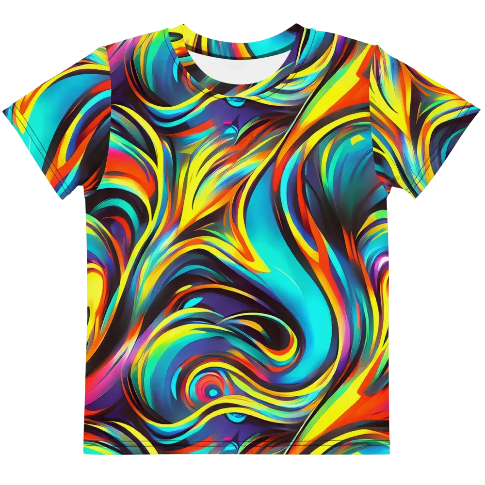 Cyber Surge on Kids Crew Neck T-Shirt — Front