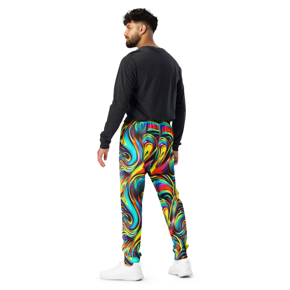 Cyber Surge on Men's Joggers — Back