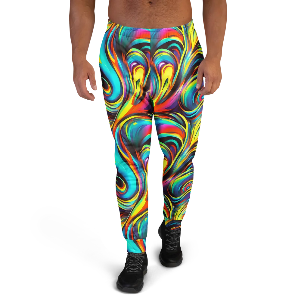 Cyber Surge on Men's Joggers — Front