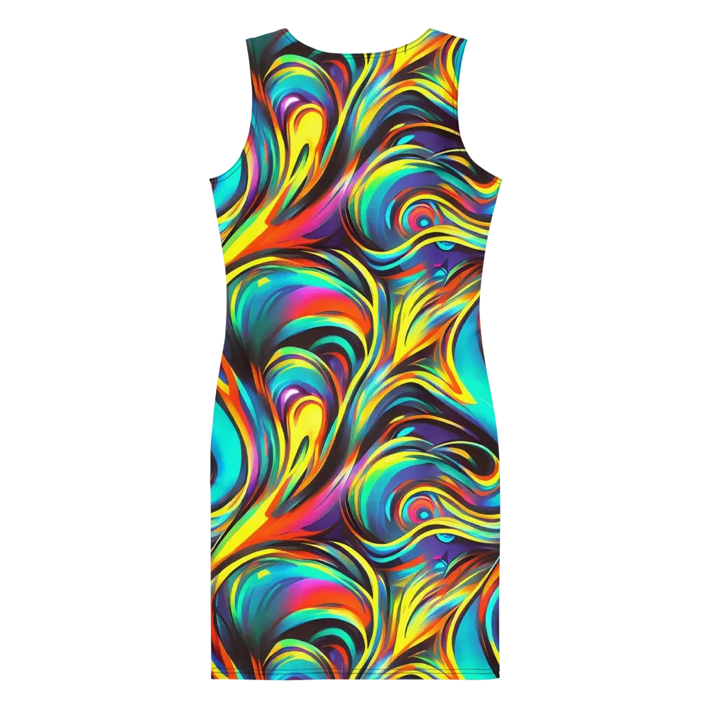 Cyber Surge on Bodycon Dress — Back